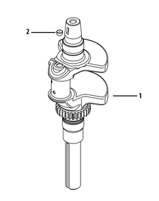 Kohler Zt730-3011 Crankshaft Diagram and Parts List for Z-FORCELZ48 (53ATDAGB-53ATDAGB050)(2015) Cub Cadet Lawn Tractor